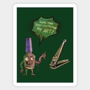 Funny Nail Salon Cartoon Humor Magnet